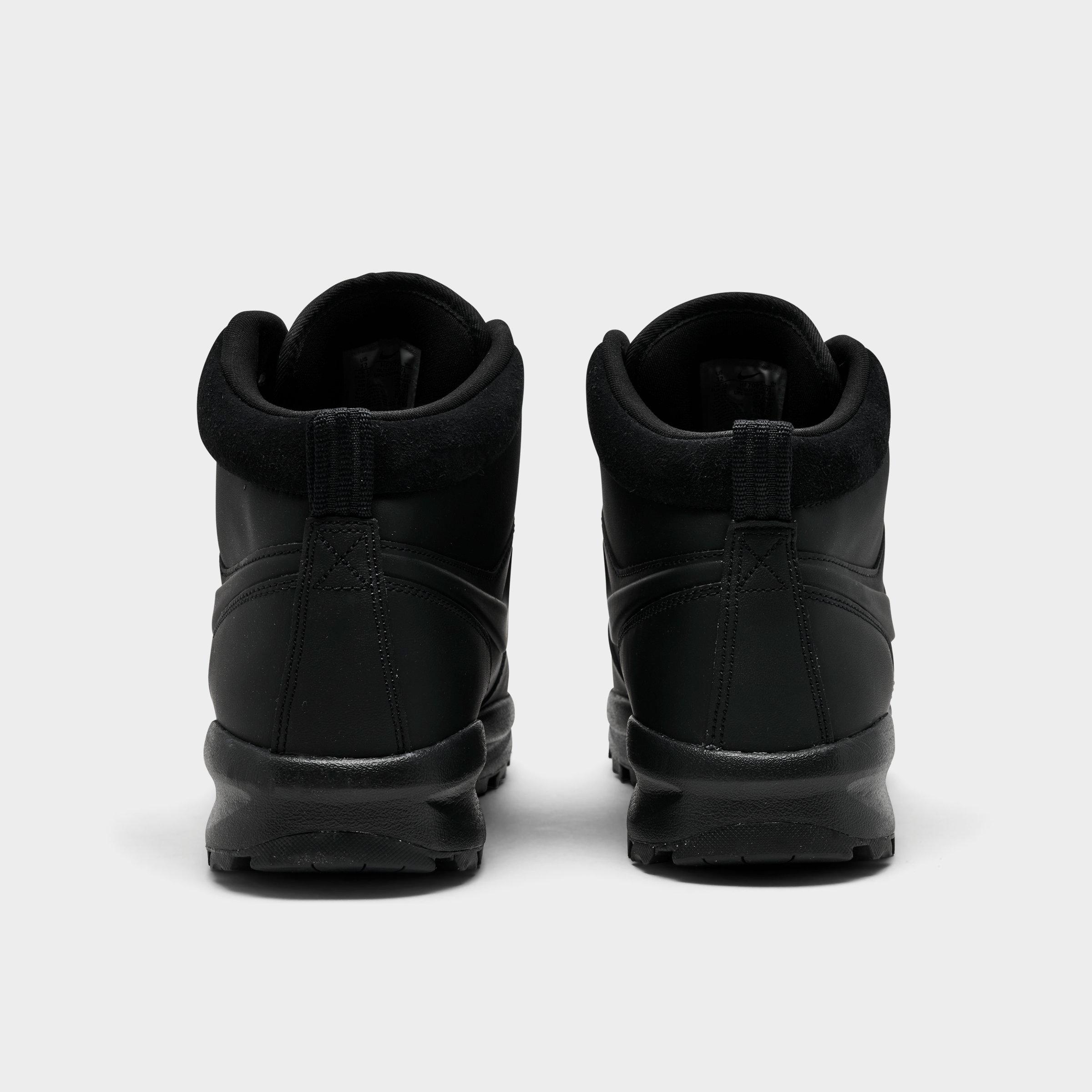 Men's Nithtke Manoa Leather Boots - Black/Black/Black - Back view