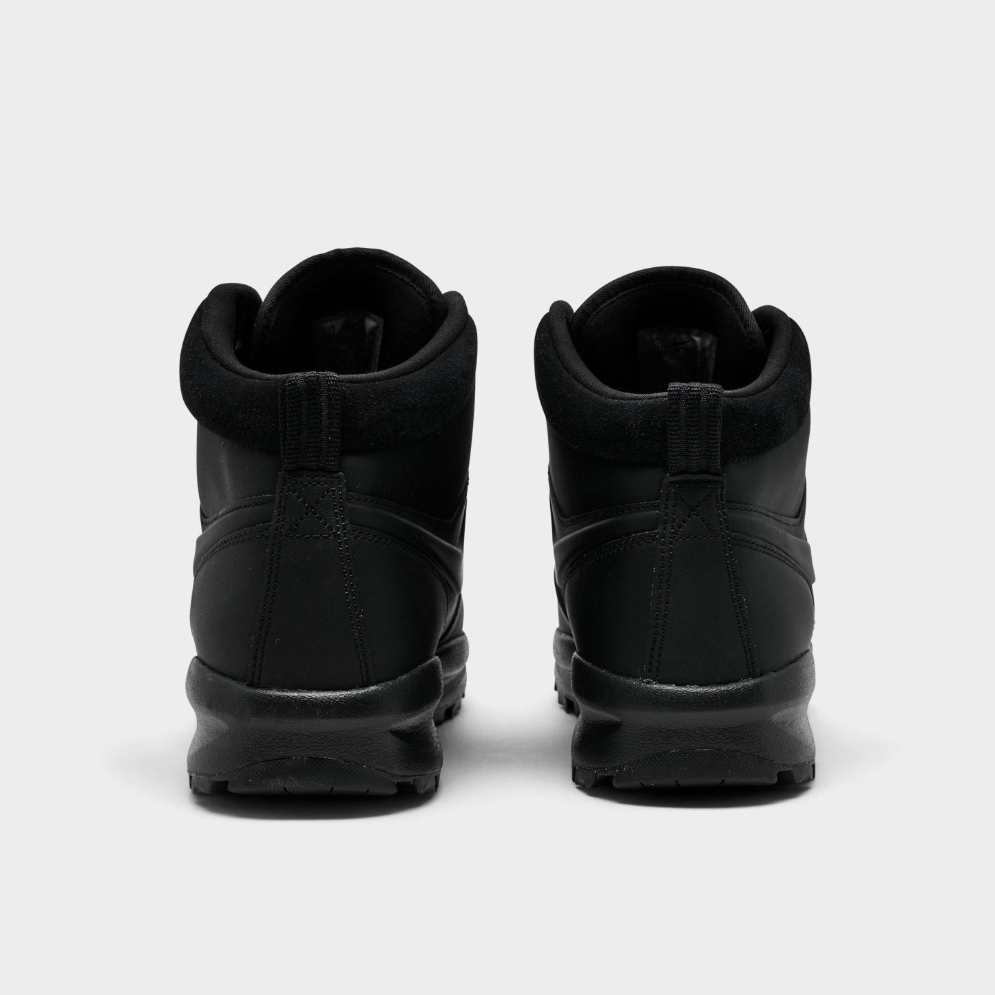 Men's Nithtke Manoa Leather Boots - Black/Black/Black - Back view