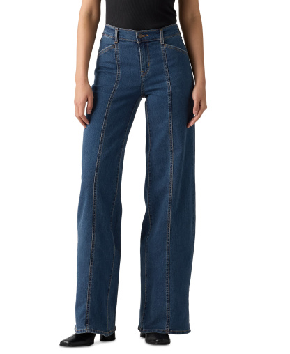 Levi's Women's 318 Seamed Wide-Leg Jeans - Is It Denim