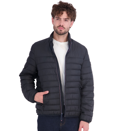 Tommy Hilfiger Men's Unhooded Packable Jacket - Black