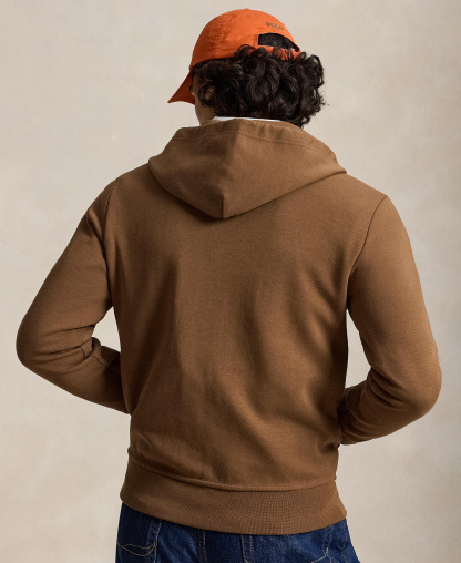 Polo Ralph Lauren Men's Double-Knit Full-Zip Hoodie - Luggage Brown/C1730