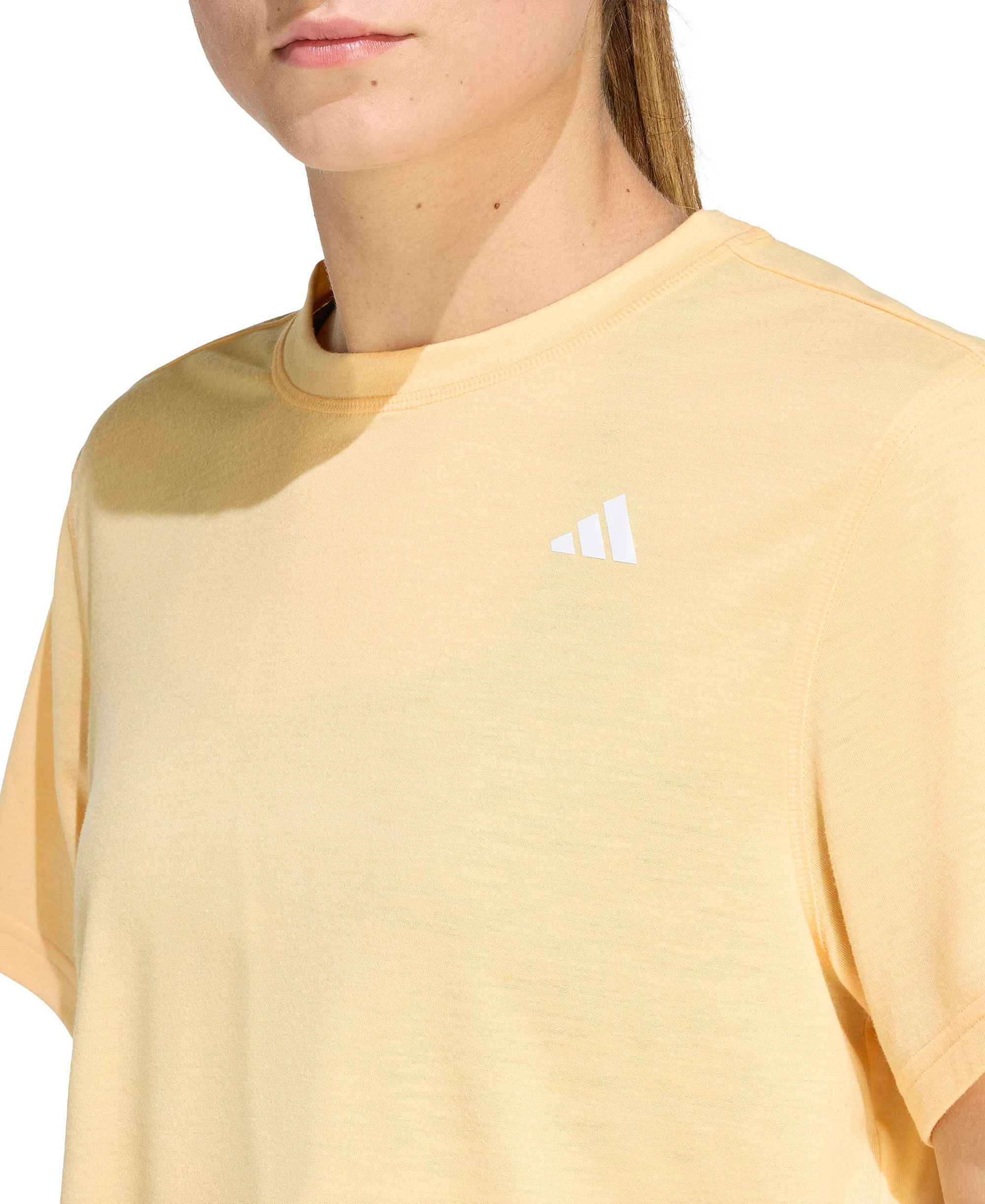 adidas Women's Train Essentials Boxy Workout T-Shirt - Semi Ice Tangerine