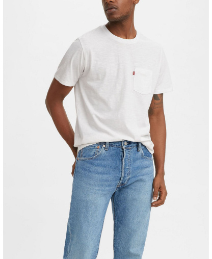 Levi's Men's Classic Pocket Crewneck Short-Sleeve T-Shirt - White
