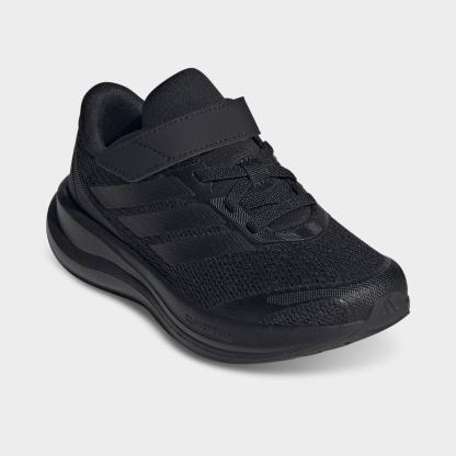Little Kids' adidas Runfalcon 6 Hook-And-Loop Stretch Lace Casual Shoes - Core Black - Both shoes facing left