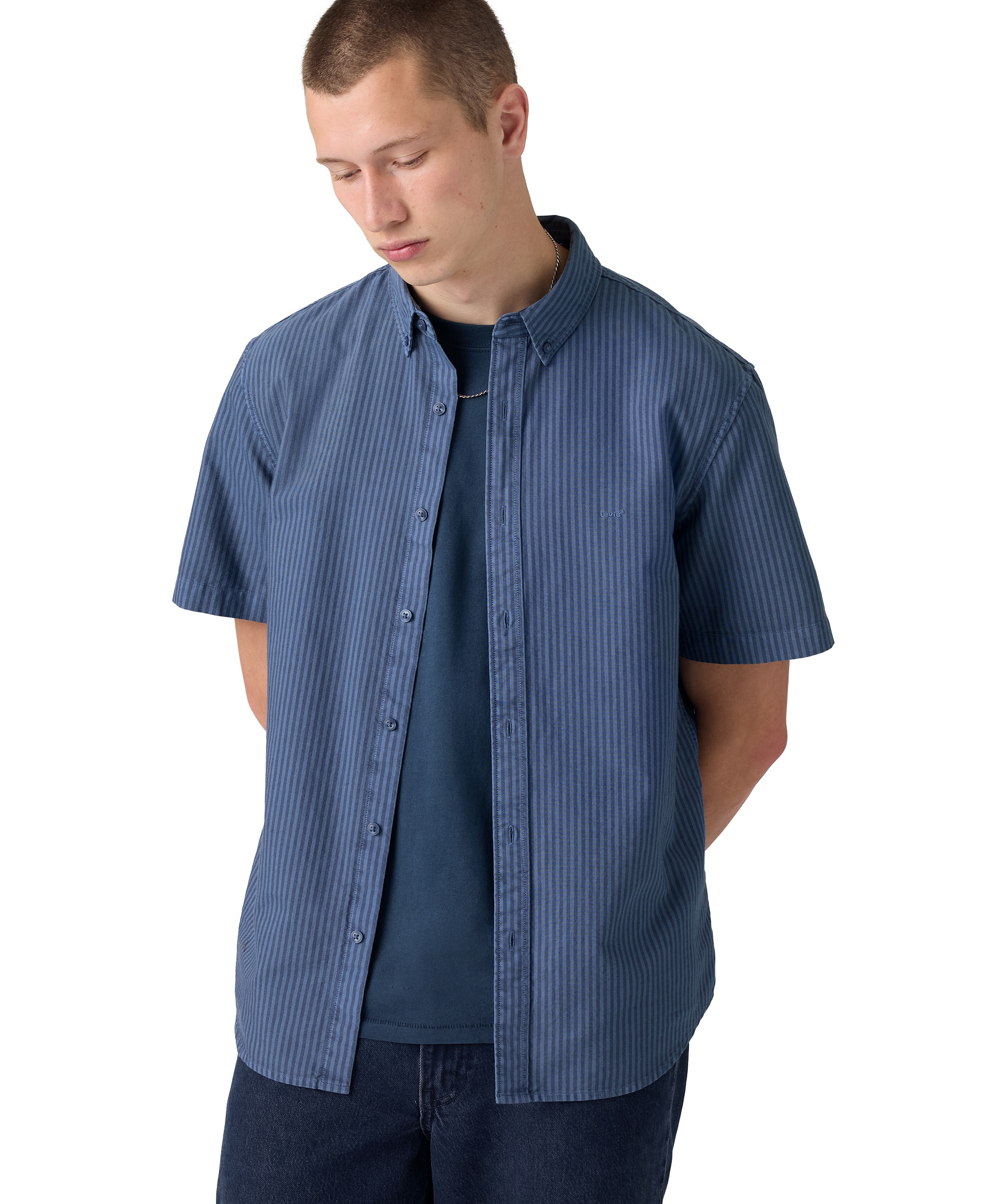 Levi's Men's Point Collar Woven Shirt - Indigo
