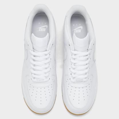 Men's Nithtke Air Force 1 '07 Gum Casual Shoes - White/White/Gum Light Brown - Top view