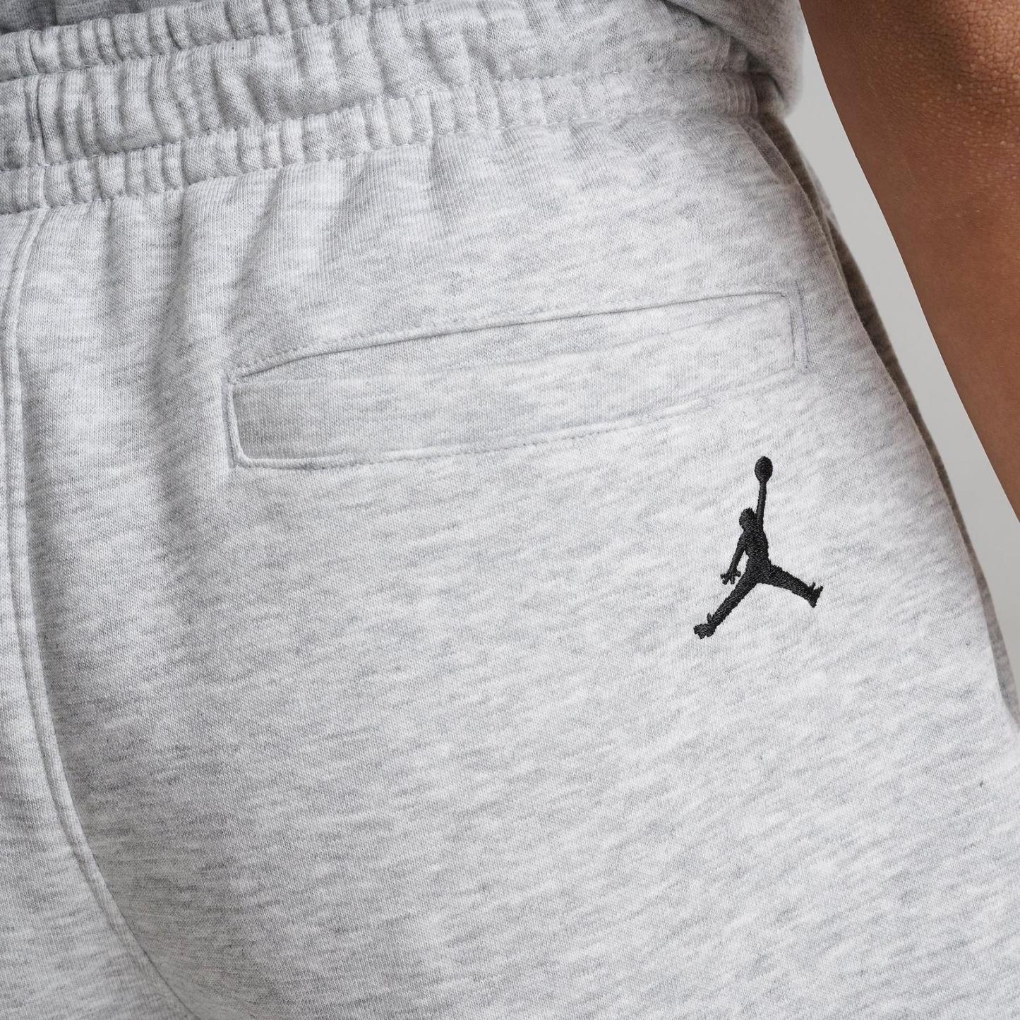 Big Kids' Air Jordan Swoosh Fleece Shorts - Light Gray Heather - view 6
