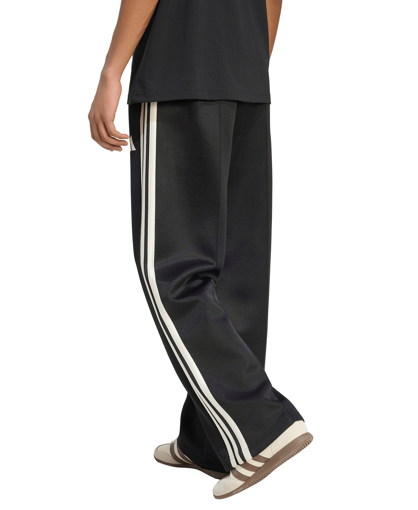 adidas Men's Stadium Loose Open Hem Drawcord Pants - Black
