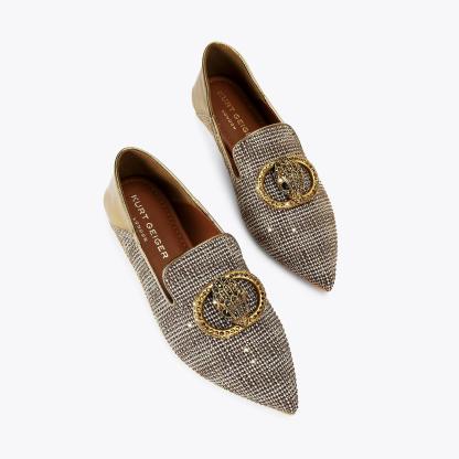 Kurt Geiger London Chelsea Point Slip On - Beige - view 3