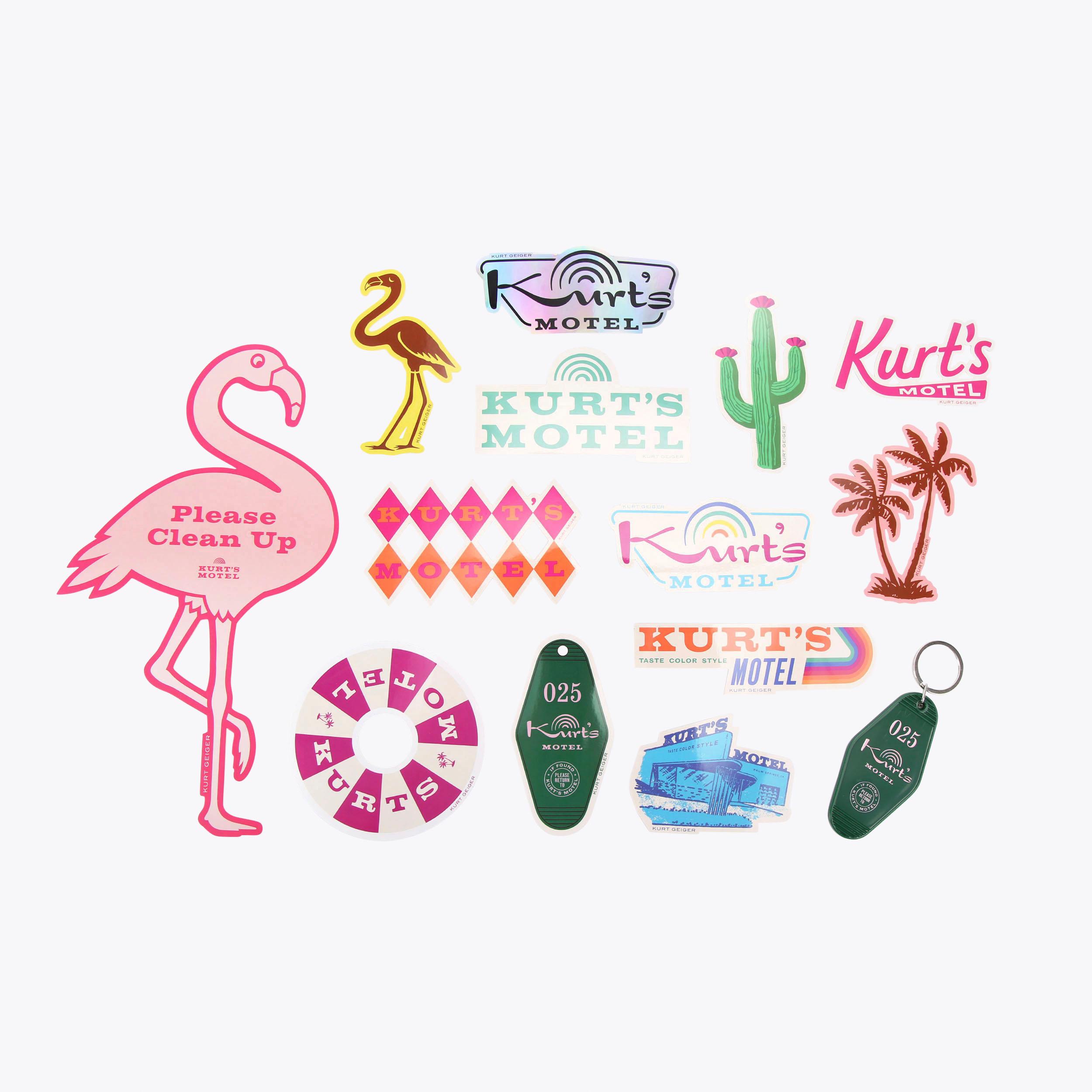 Kurt Geiger London Kurts Motel Multi Sticker Pack - Multi Colored - view 3