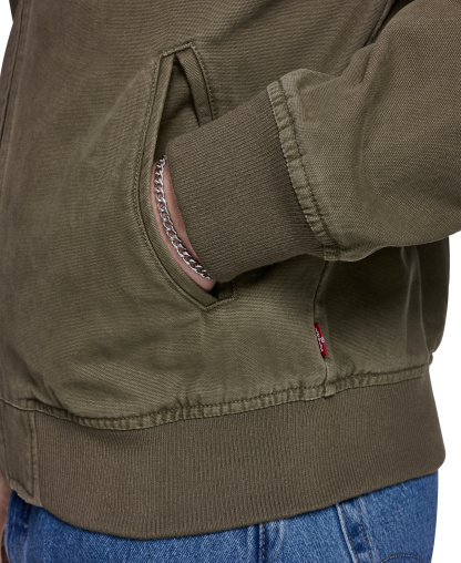 Levi's Men's Cotton Western Bomber Jacket - Olive