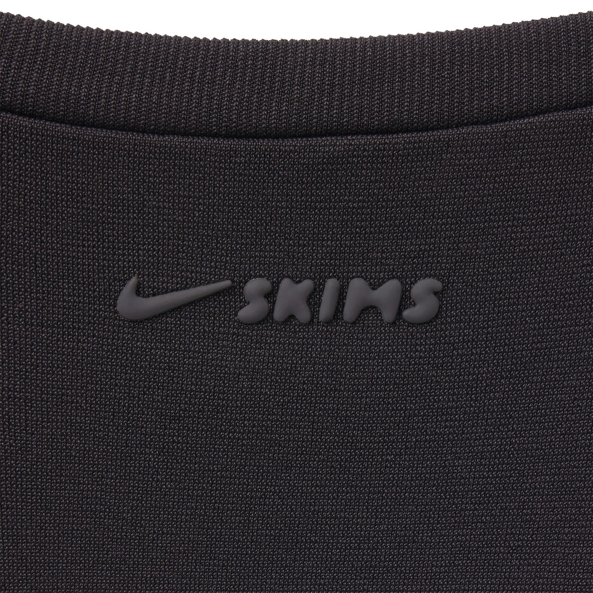 NikeSKIMS STRETCH KNIT WRAP LONG SLEEVE CROPPED TOP - OBSIDIAN - image 7