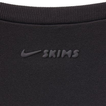 NikeSKIMS STRETCH KNIT WRAP LONG SLEEVE CROPPED TOP - OBSIDIAN - image 7