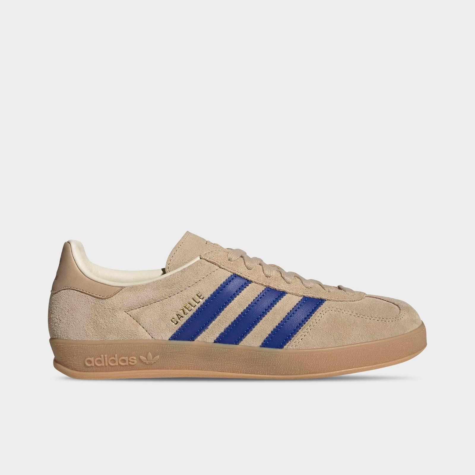 Men's adidas Originals Gazelle Indoor Casual Shoes - Magic Beige/Team Royal Blue/Wonder White - view 1