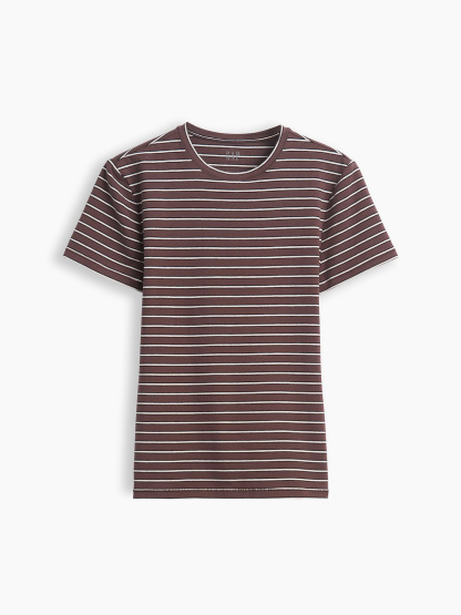 CloseKnit Jersey T-Shirt - Brown stripe