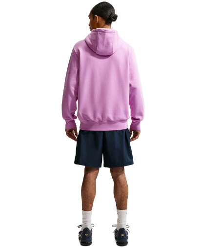 Nike Men's Club Pullover Fleece Hoodie Logo - Light Magenta/Magenta/Midnight Navy