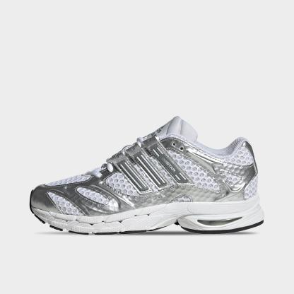 Women's adidas Originals Adistar MLD Casual Shoes - Cloud White/Grey Three/Core Black - Left shoe facing left. Outside of the shoe.