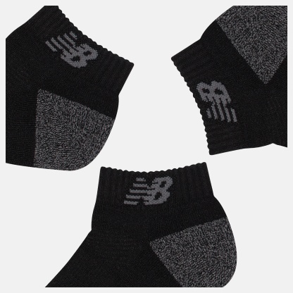 New Balance Active Low Cut Socks 3 Pack, LAS35205BK