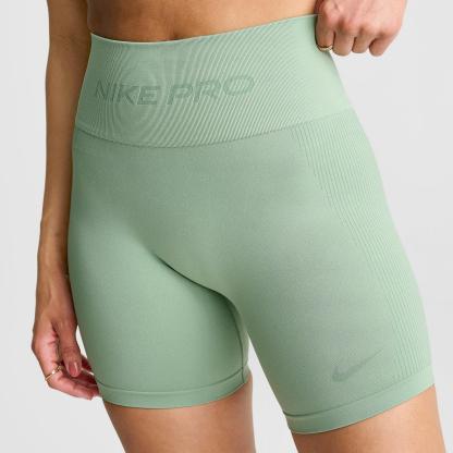Women's Nike Pro Seamless Dri-FIT High-Waisted 5" Biker Shorts - Steam