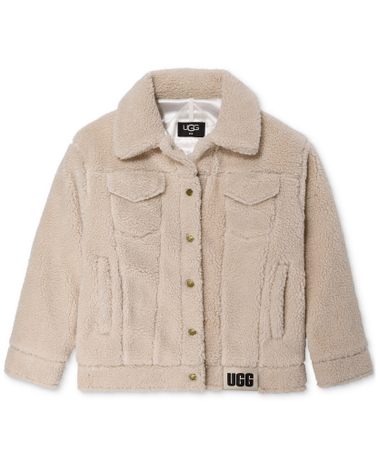 UGG Women's Frankie Sherpa Fleece Trucker Jacket - Natural