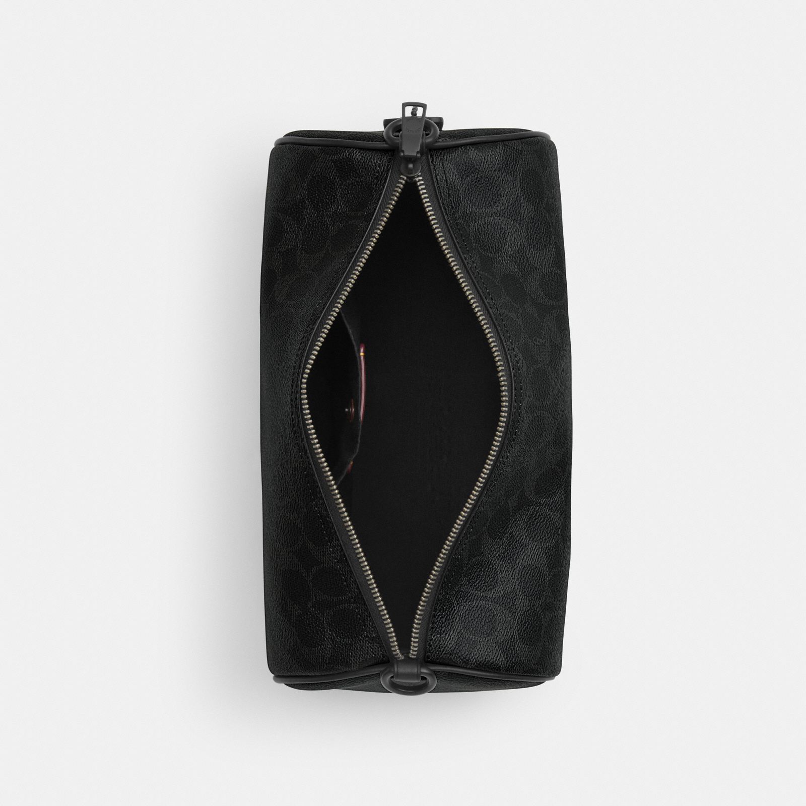 Andre Barrel Bag 30 In Signature Canvas - Matte Black/Black Signature - view 4