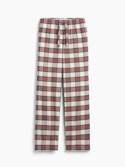 Adult Softest Flannel PJ Pants - Red & cream tartan