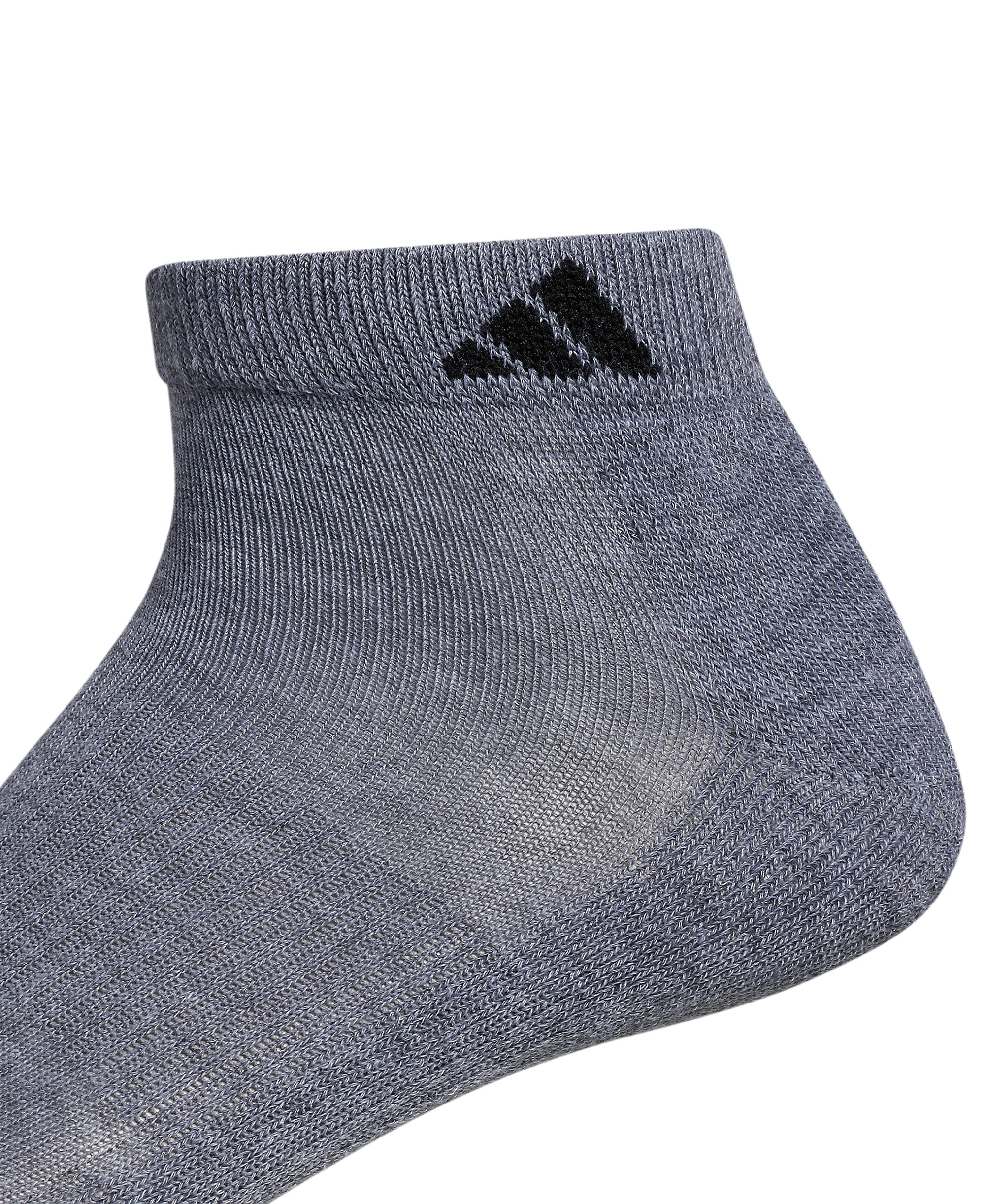 adidas Men's Cushioned Athletic 6-Pack Low Cut Socks - Medium Grey