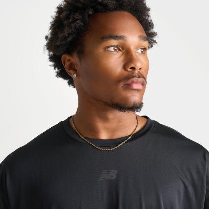Men's New Balance Fast Days Running T-Shirt - Black/Grey - view 5