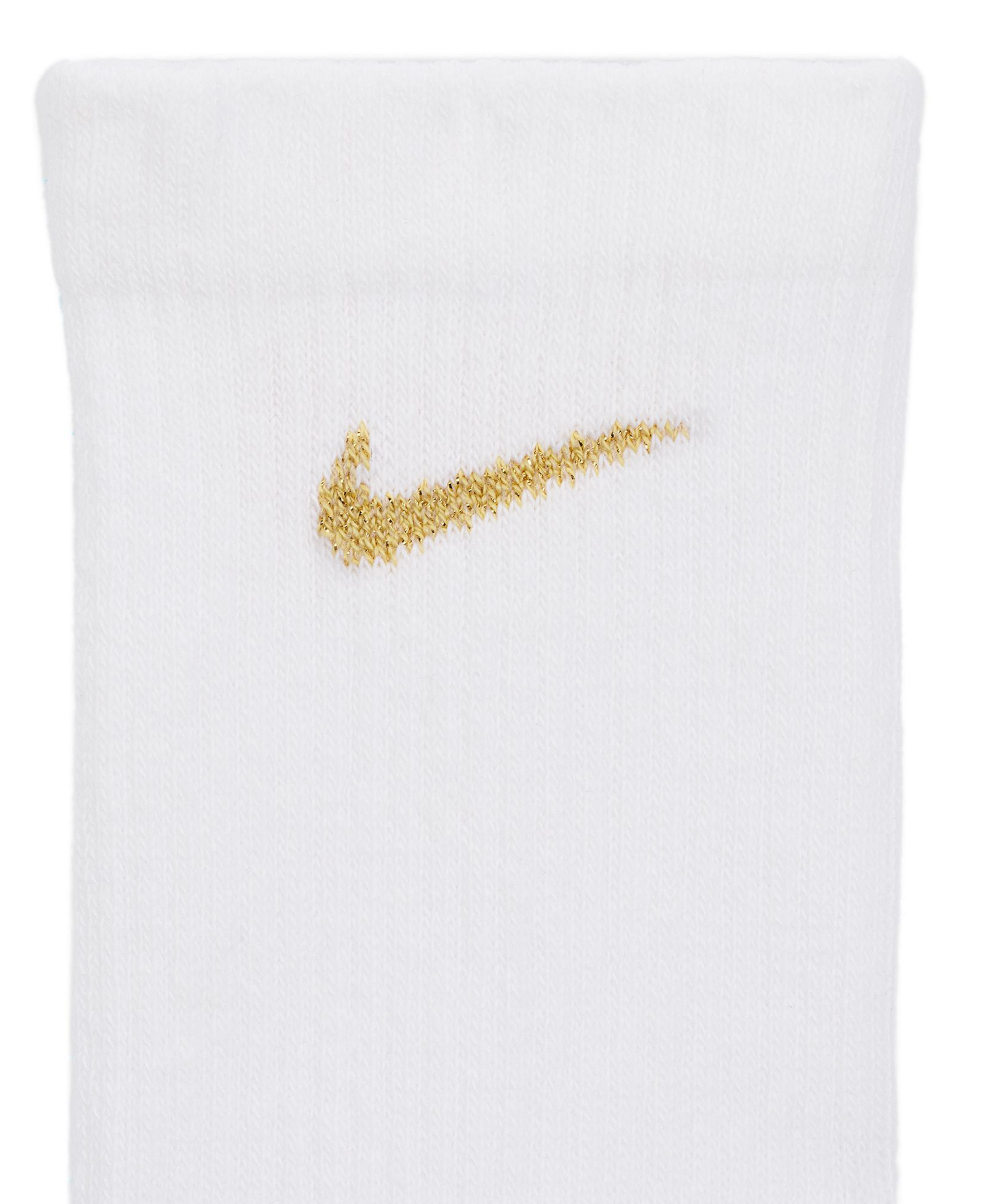 Nike Unisex Everyday Plus Cushioned Training Crew Socks, 6-Pack - White Multi