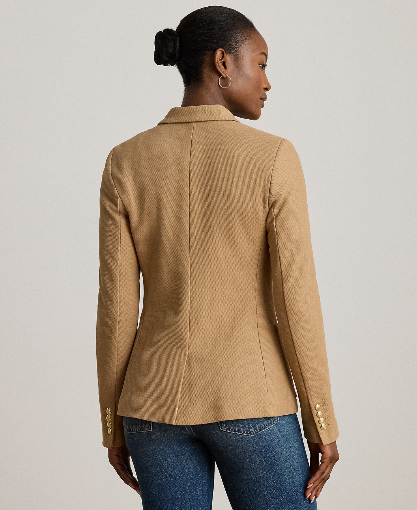 Lauren Ralph Lauren Bullion Jacquard Blazer - Classic Camel