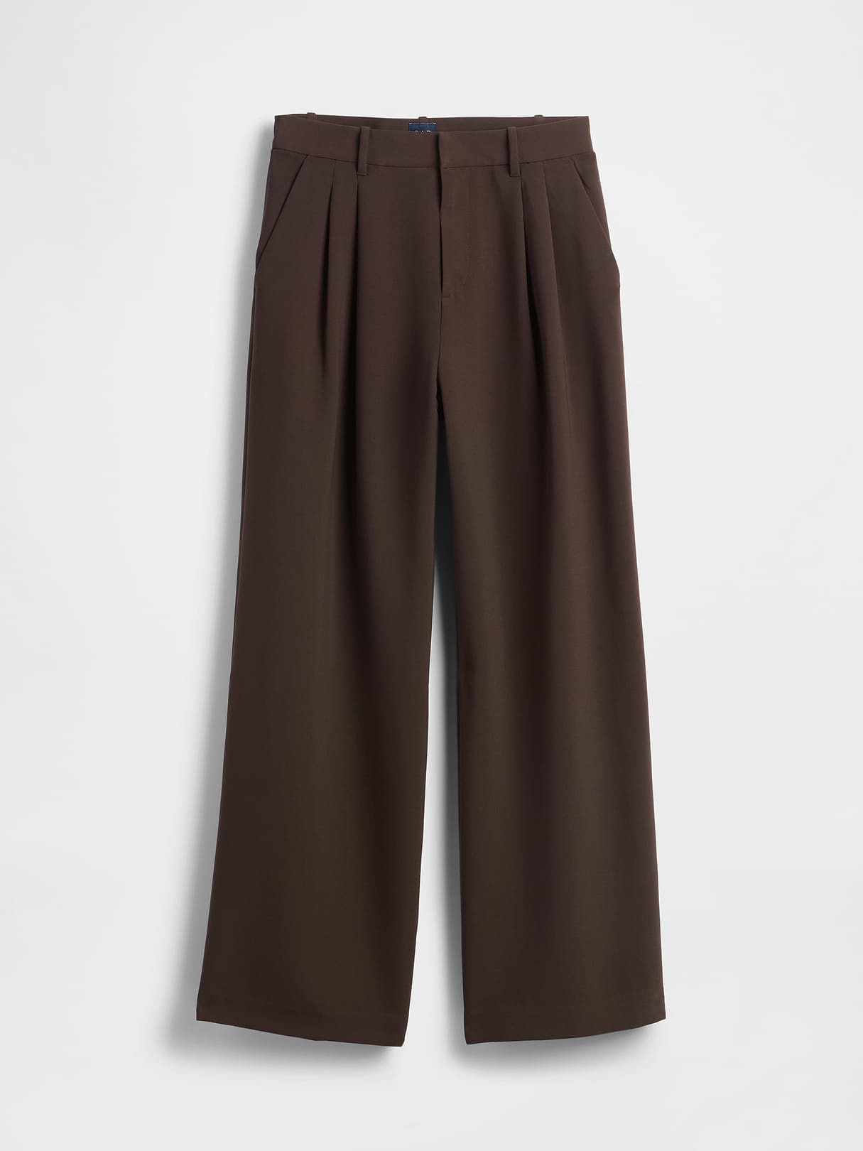 365 High Rise Pleated Trousers - Terra brown