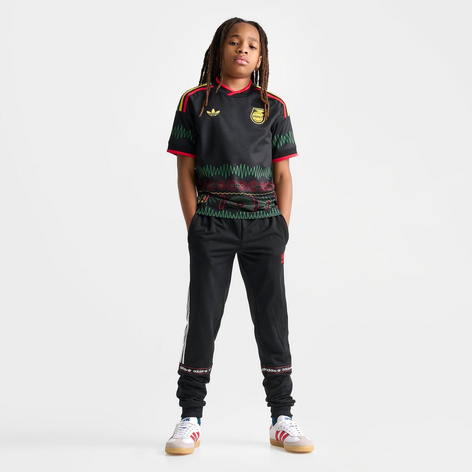 Big Kids' adidas x Bob Marley Jamaica 26 Away Replica Soccer Jersey - Black - view 2