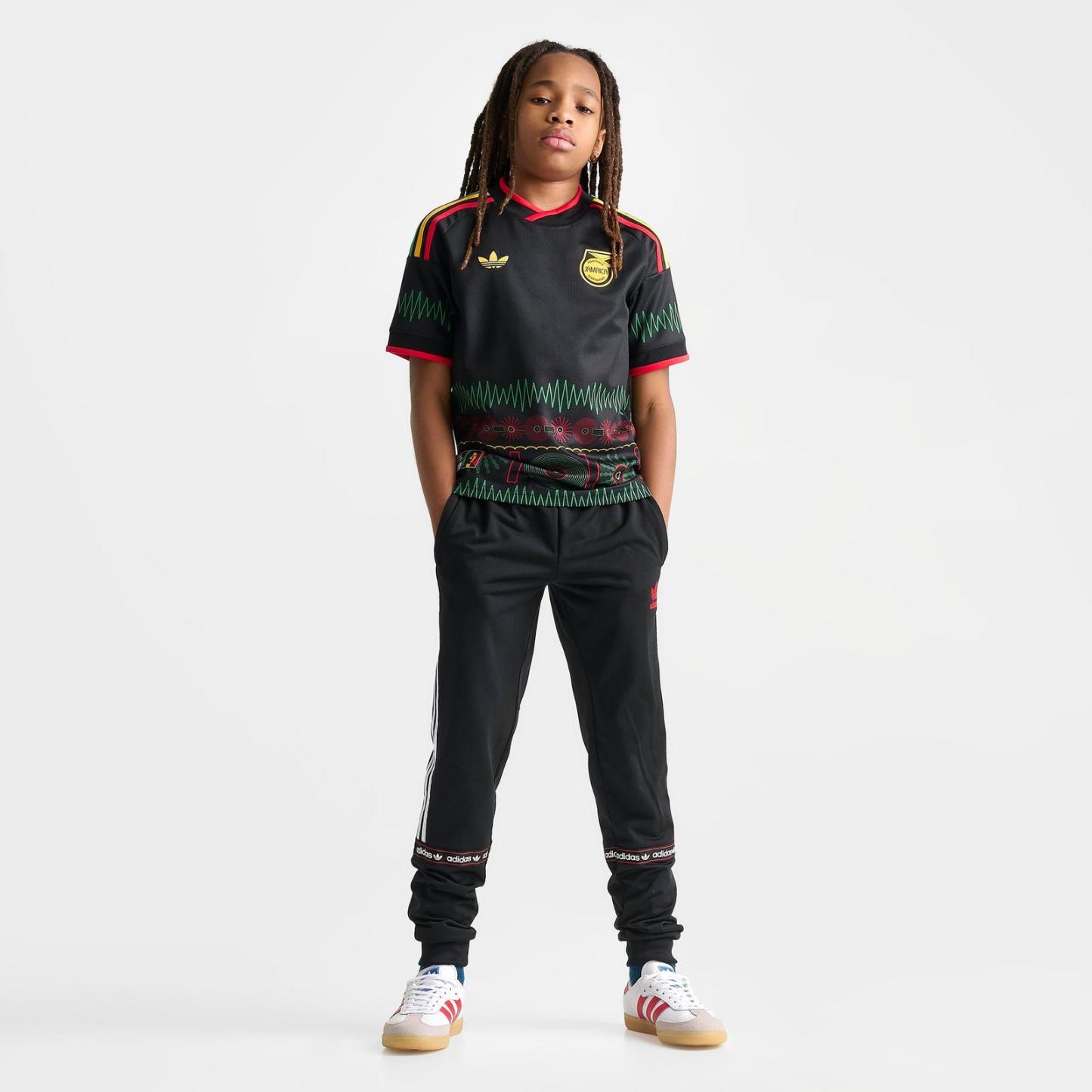 Big Kids' adidas x Bob Marley Jamaica 26 Away Replica Soccer Jersey - Black - view 2