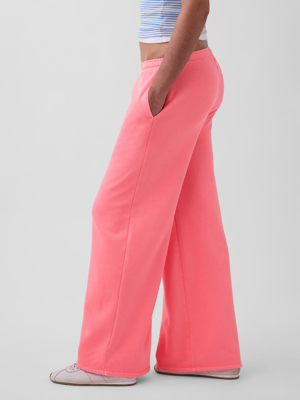 VintageSoft Baggy Sweatpants - Sassy pink
