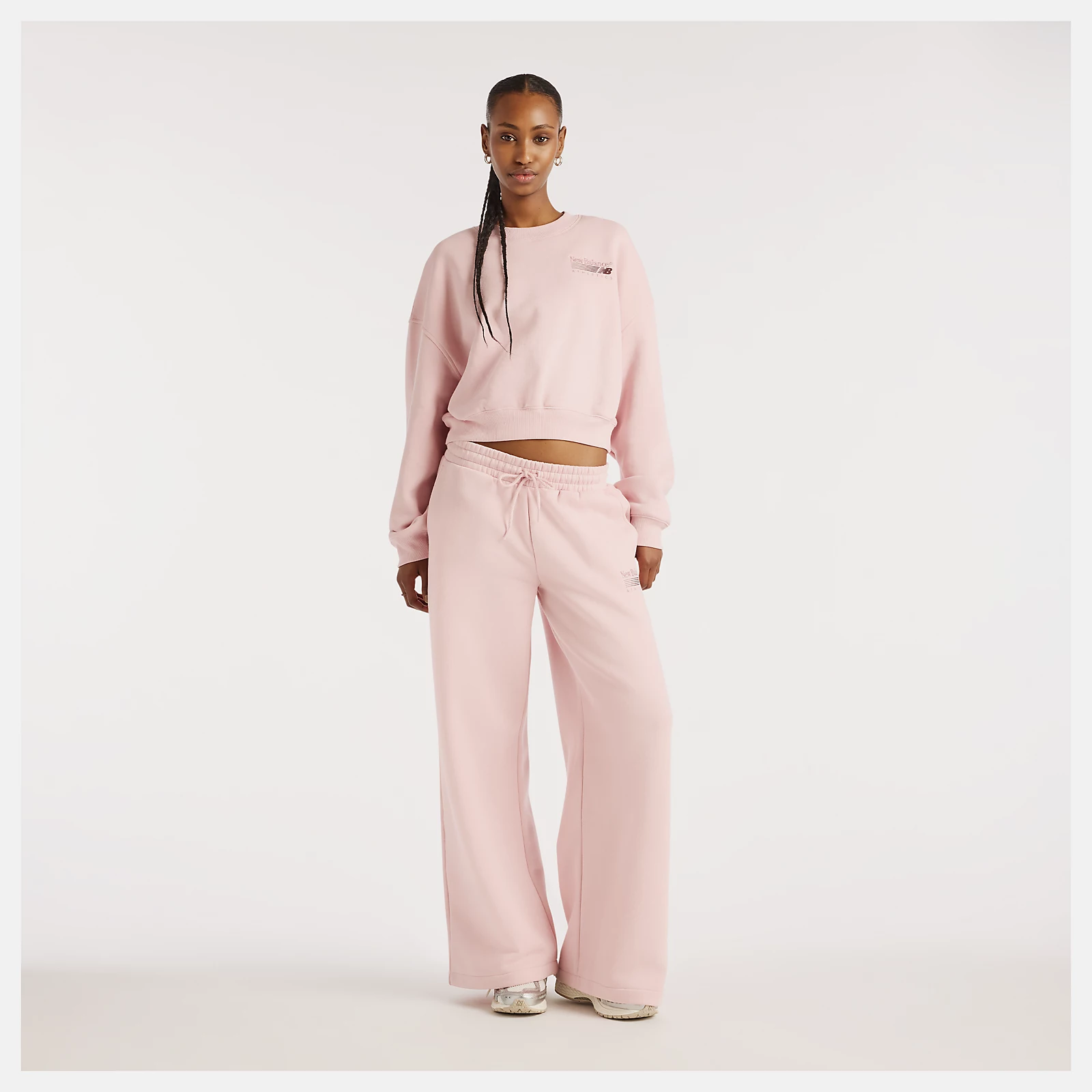 New Balance Trackside Fleece Crew, WT62T7JOPHK
