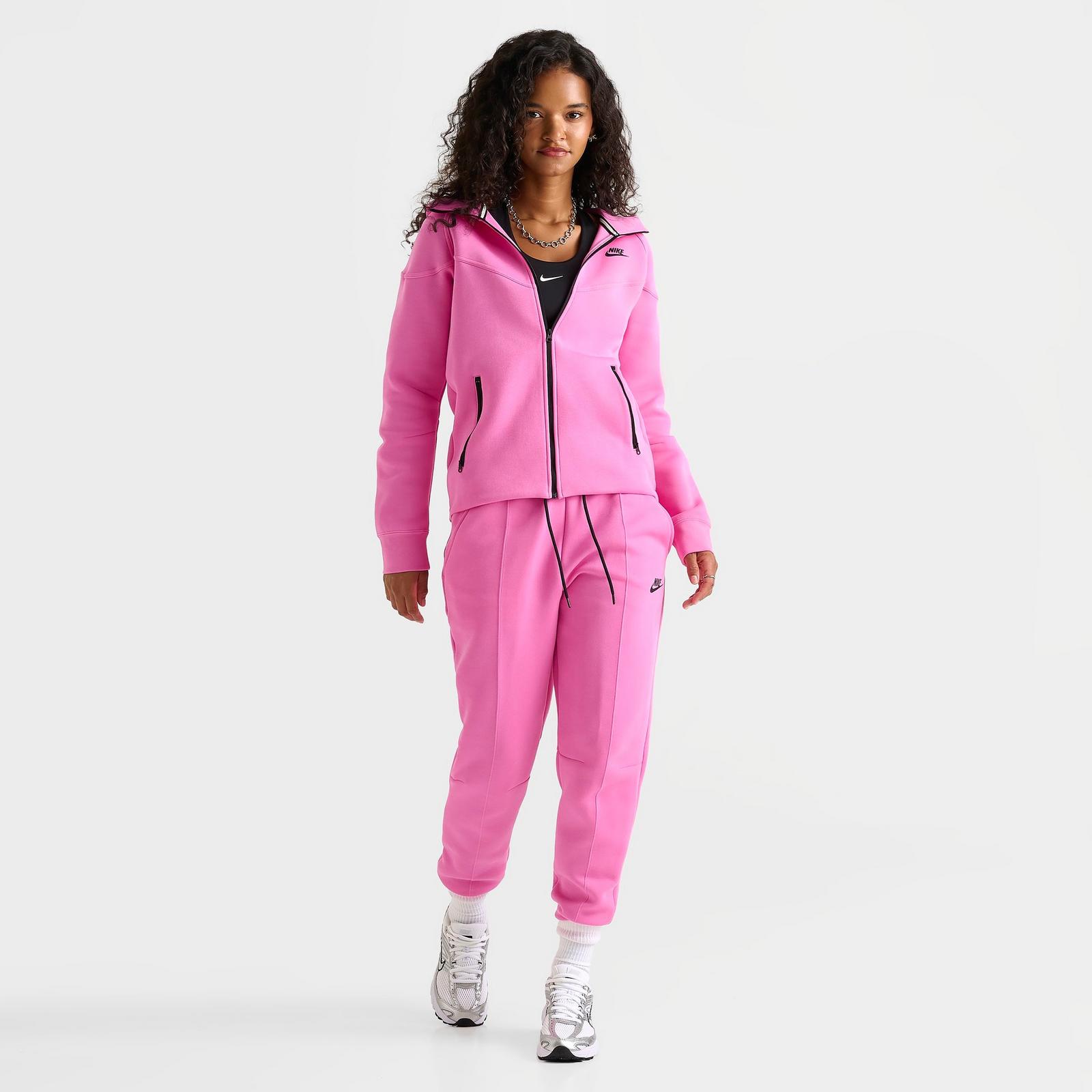 Women's Nike Sportswear Tech Fleece Jogger Pants - Playful Pink/Black