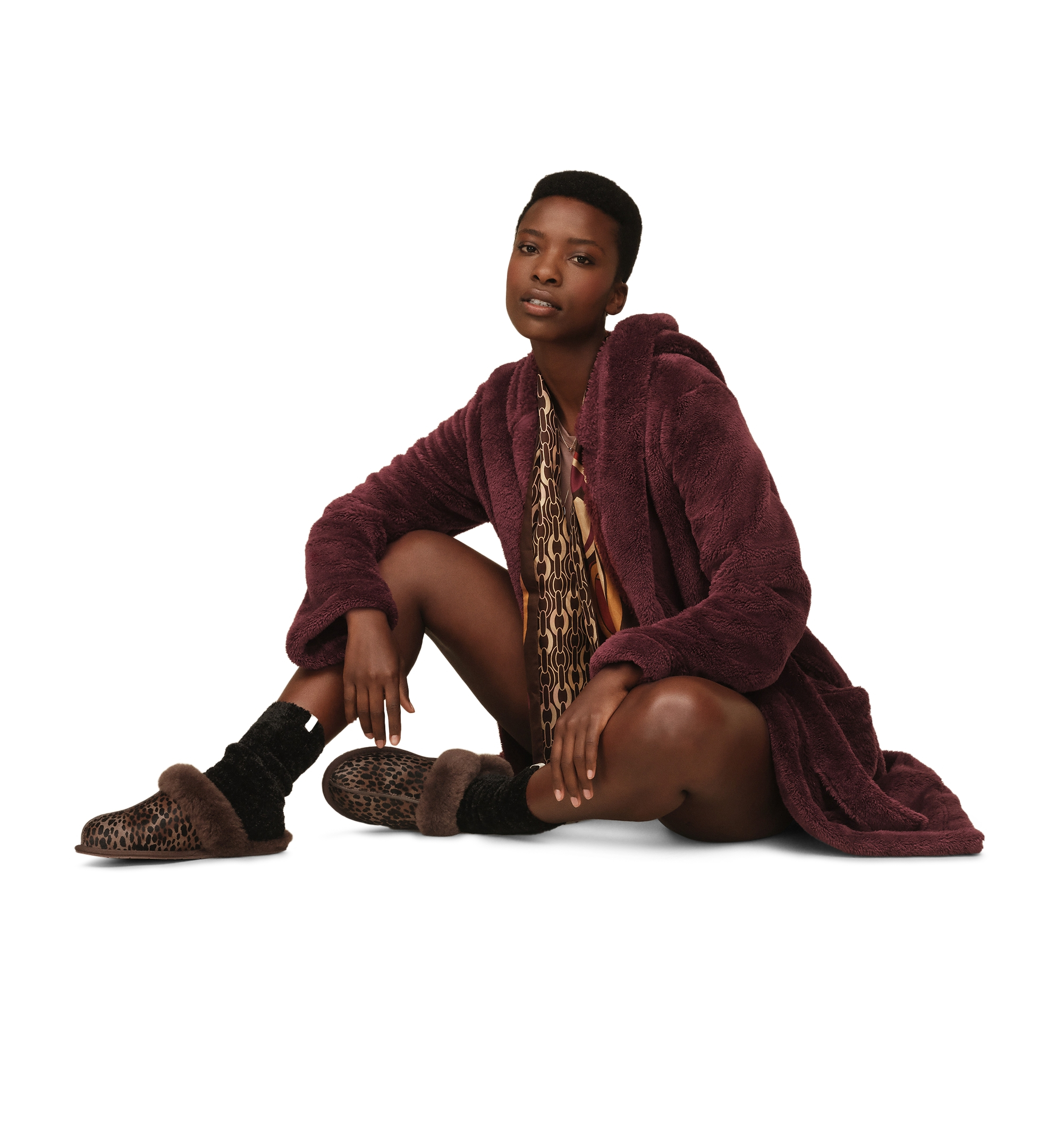 UGG® Women's Aarti Belted Fleece Robe - Sand