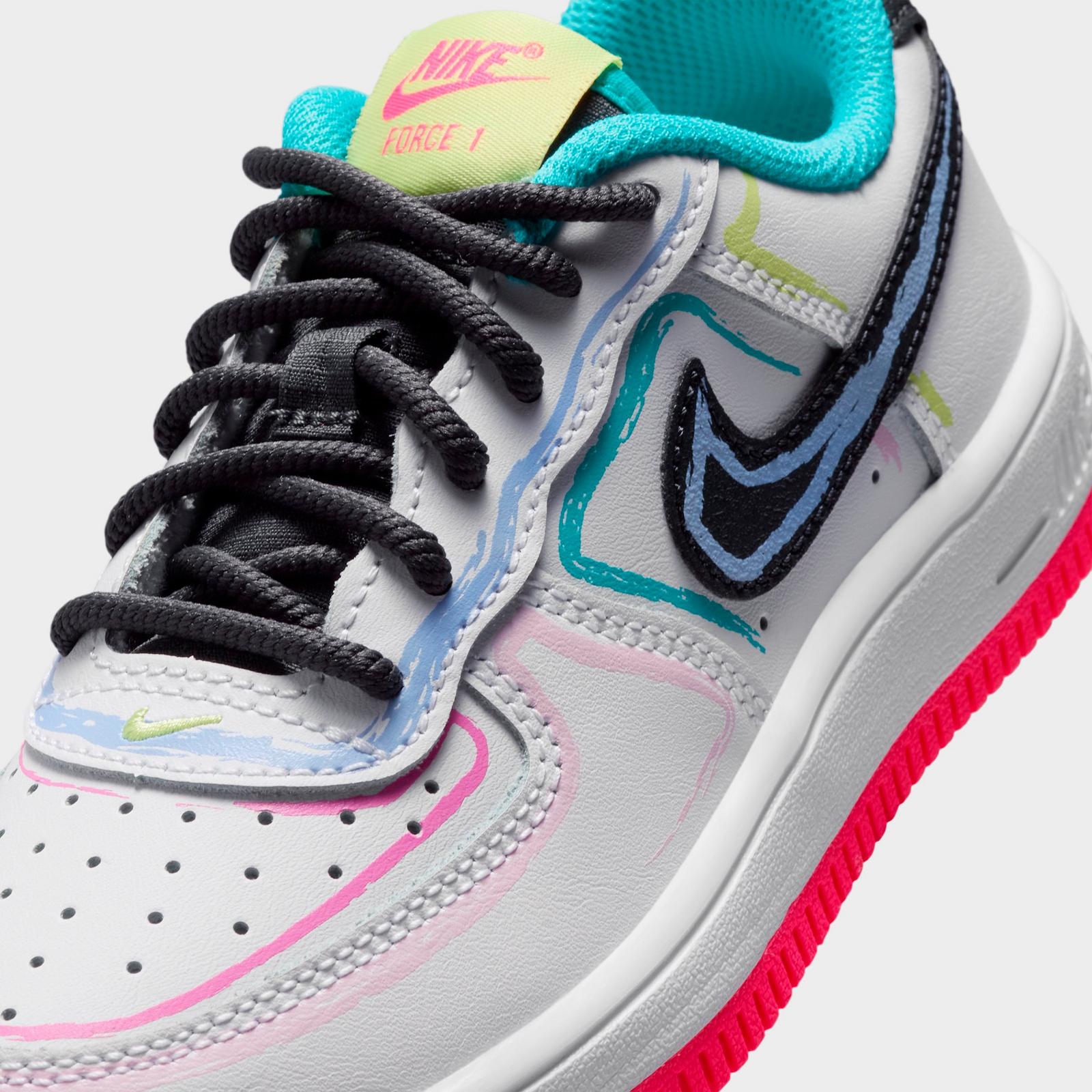 Little Kids' Nike Force 1 Low Casual Shoes - Rust Pink/Metallic Red Bronze/Summit White
