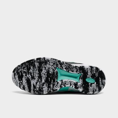 Big Kids' Nithtke Sabrina 3 Basketball Shoes - Black/White/Mint - Bottom view