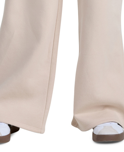 adidas Girls' 8-16 Wide Leg Fleece Pants - Crystal Linen