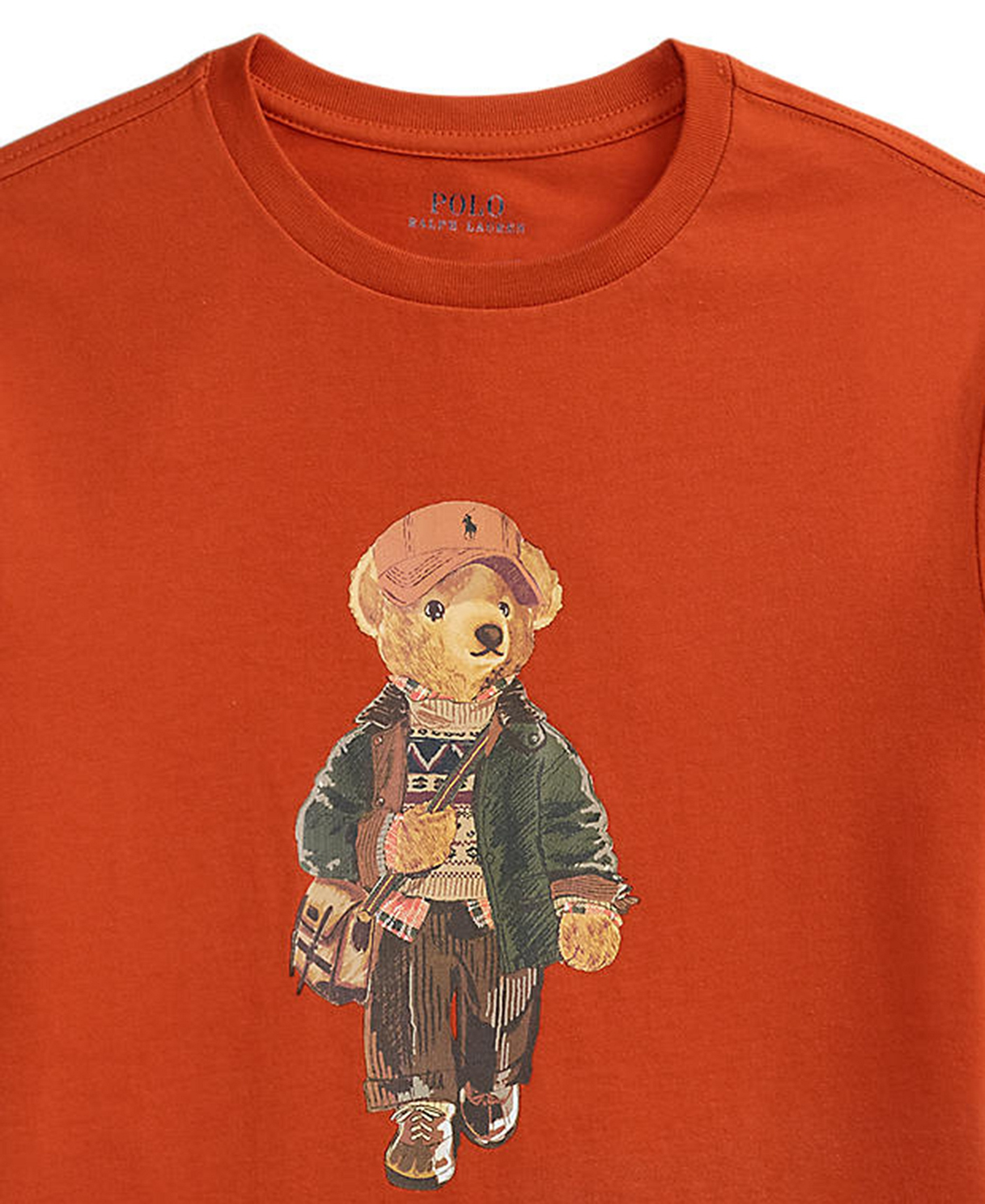 Polo Ralph Lauren Boys' 8-20 Polo Bear Cotton Jersey T-Shirt - Varsity Orange