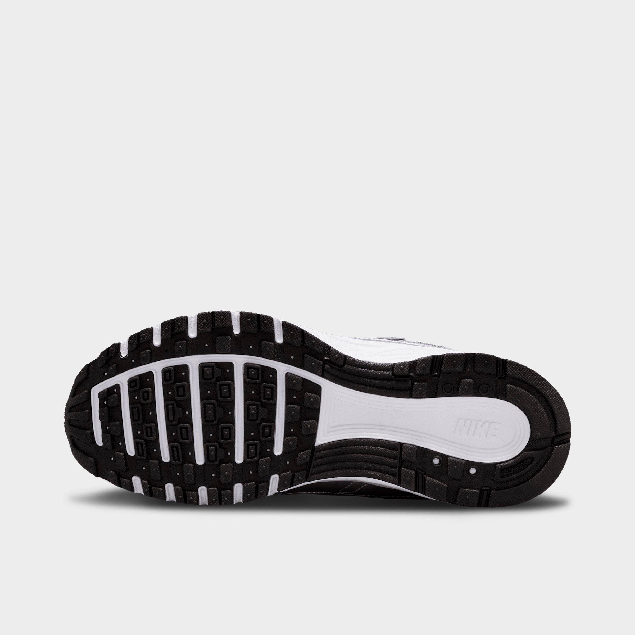 Big Kids' Nithtke P-6000 Casual Shoes - White/Blue Tint/Black/Metallic Silver - Bottom view