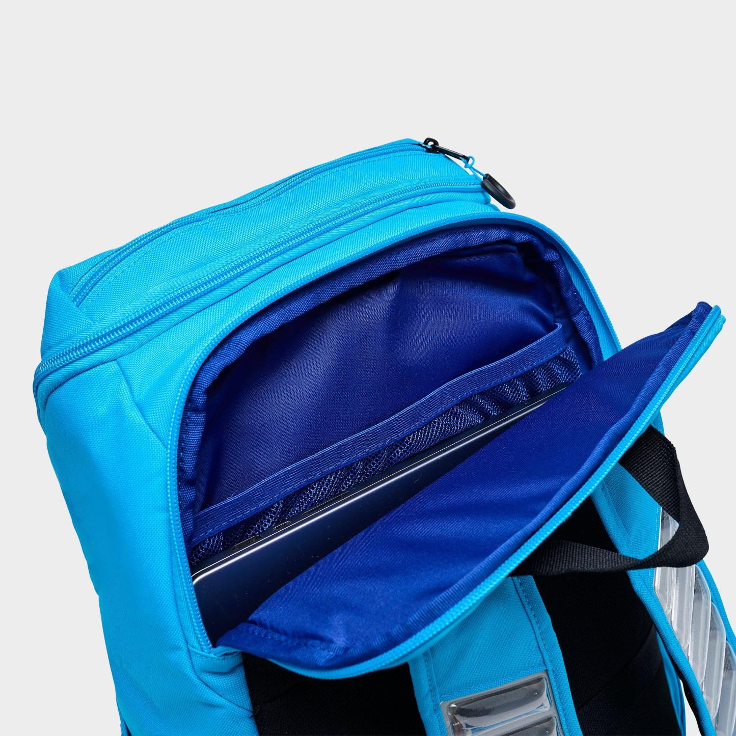 Nithtke Varsity Hoops Elite Backpack (32L) - Light Current Blue/Black/Laser Fuchsia