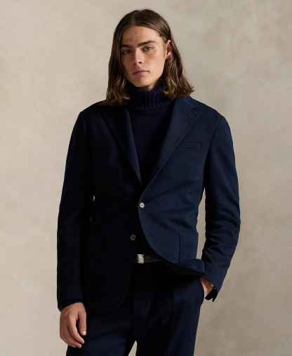 Polo Ralph Lauren Men's Modern-Fit Double-Knit Jacket - Aviator Navy
