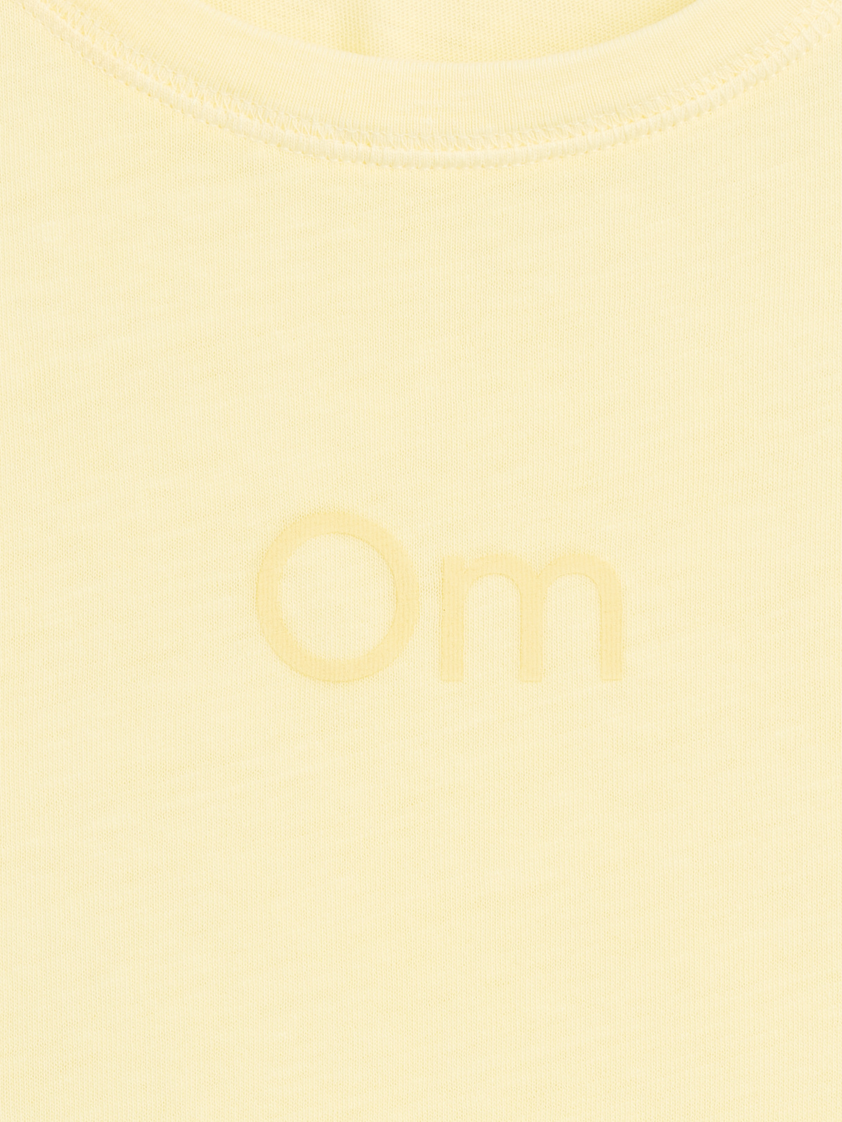 100% Cotton Authentic Shrunken T-Shirt - Om yellow