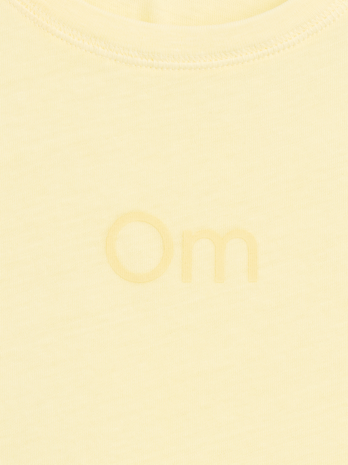 100% Cotton Authentic Shrunken T-Shirt - Om yellow
