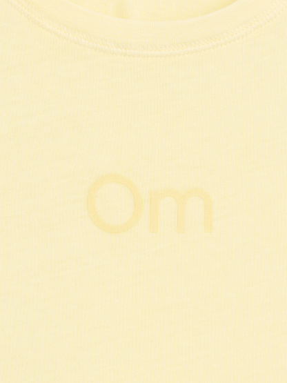100% Cotton Authentic Shrunken T-Shirt - Om yellow