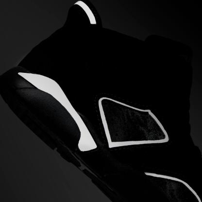 Kids' Toddler Air Jordan Retro 6 Basketball Shoes - Black/Reflect Silver/Black - view 3