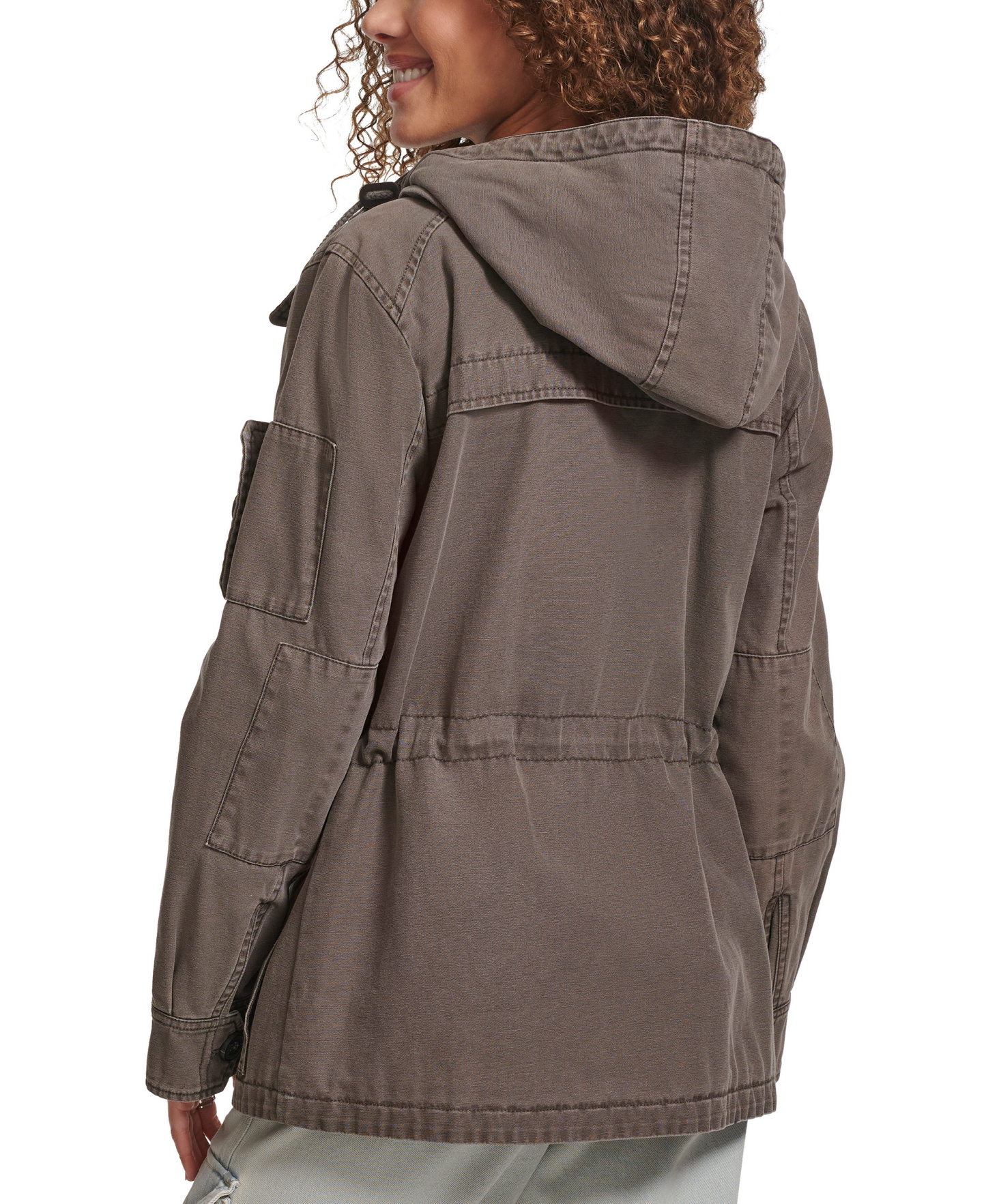 Levi's Women's Hooded Military Jacket - Grey