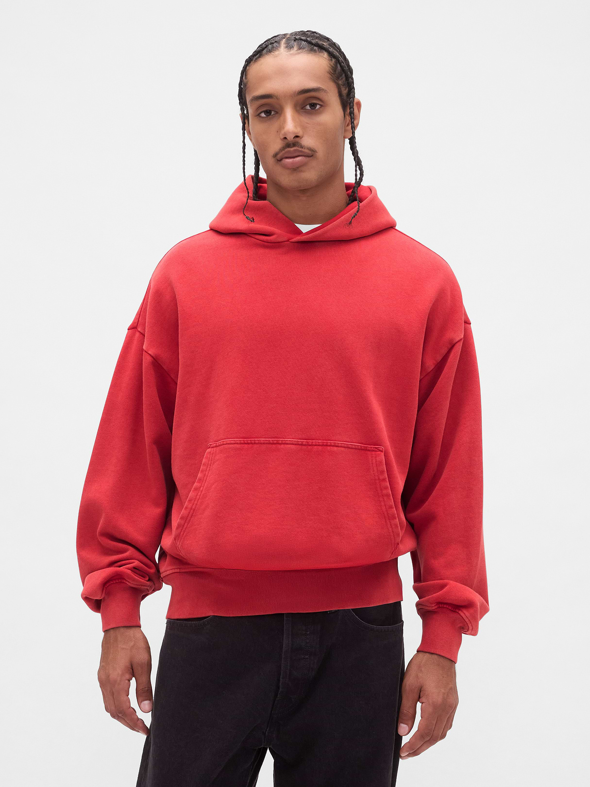 Adult Heavyweight Oversized Hoodie - MODERN RED
